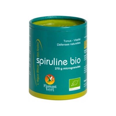 Spiruline microgranules 370g Flamant Vert BIO