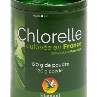 Chlorelle francaise en poudre 130g Flamant Vert