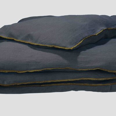 Gray Washed Linen Comforter (Lou) 85x200cm