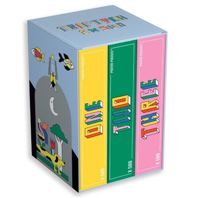 Tríptico Rompecabezas de 3x500 piezas para adultos (caja de edición especial)