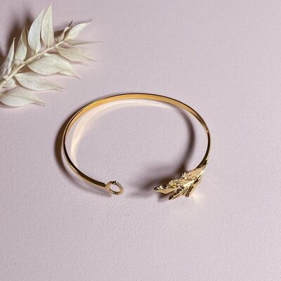 Bracelet jonc - Jonc feuille