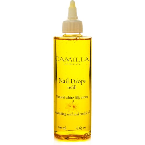 Camilla of Sweden Nail Drops Nail Oil 250ml -Refill- White Lily