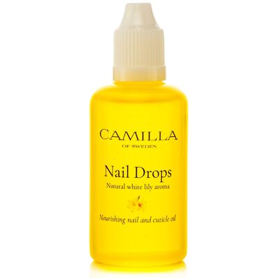 Camilla of Sweden Nail Drops Nagelöl 100 ml – Nachfüllung – Weiße Lilie