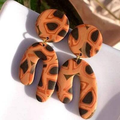 Abstract Polymer Clay Earrings
