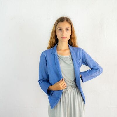 Veste de style américain Bleu