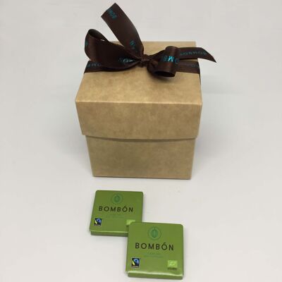 Q BOX KRAFT napolitains small Organic Fairtrade dark