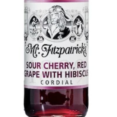 Sour Cherry, Red Grape & Hibiscus Cordial - 1 Bottle
