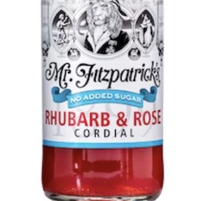 Rhubarb & Rose No Added Sugar Cordial - 1 Bottle