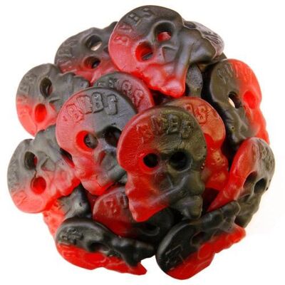 Raspberry & Liquorice Skulls - Half a Pound (227g)