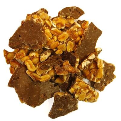 Chocolate Covered Peanut Brittle - Half a Pound (227g)