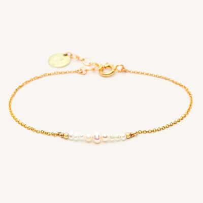 Bracelet chance pierres or jaune blanc