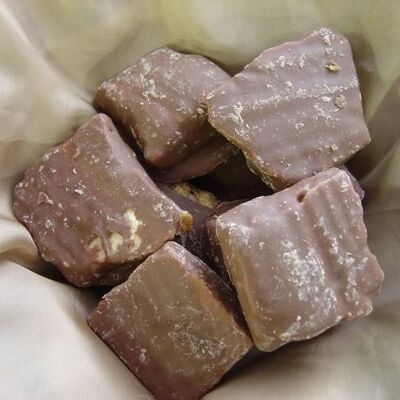 Chocolate Coated Cinder Toffee - Large Pieces - Half a pound (225g)