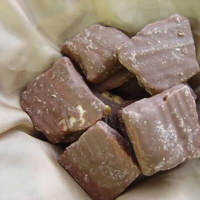 Chocolate Coated Cinder Toffee - Large Pieces - Full Pound 1lb (454g)