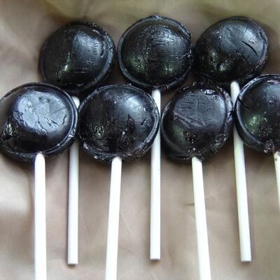 Blackcurrant Lollipops - Jar (60 lollies)