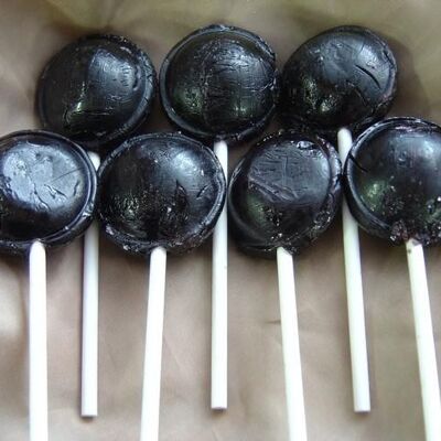 Blackcurrant Lollipops - Jar (60 lollies)