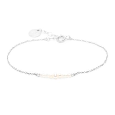 Bracelet chance pierres argent blanc