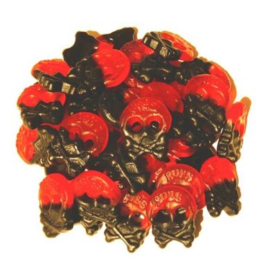 Sugar Free Raspberry & Liquorice Skulls