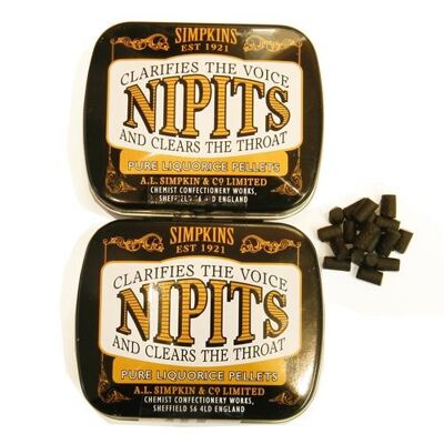 Nipits Liquorice Pellets - Pure - 2 Packs
