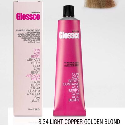 GLOSSCO 8.34 LIGHT COPPER GOLDEN BLOND