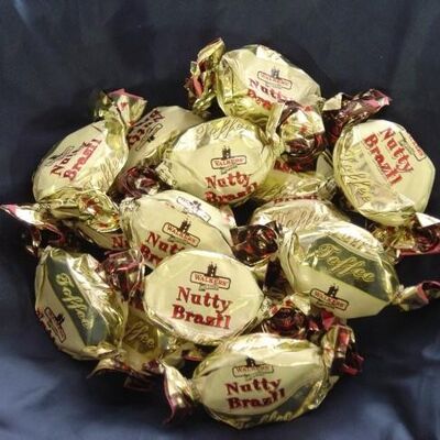 Nutty Brazil Toffee (Walkers nonsuch toffee) - Half a Pound (227g)