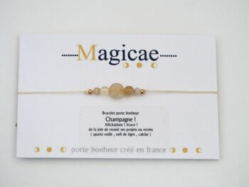 Bracelet porte bonheur Champagne ! 3