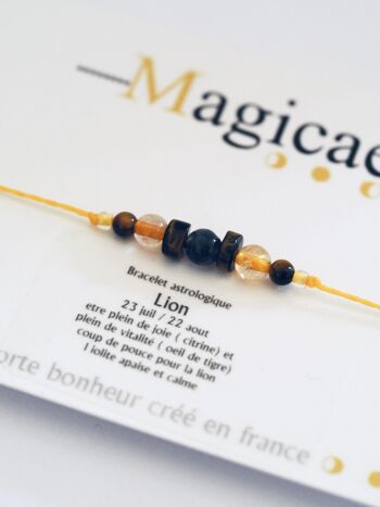 Bracelet astrologique lion 1