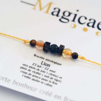 Pulsera astrológica león