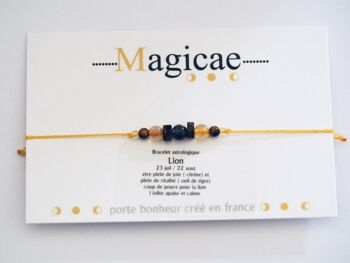 Bracelet astrologique lion 4