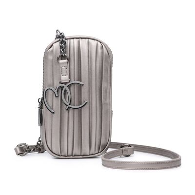 MINI BOLSO PLATA