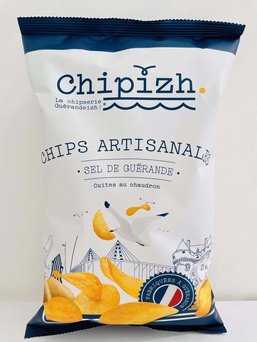 Chips artisanales au sel de Guérande – 125gr