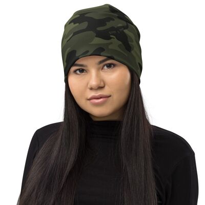 Camo Beanie Hats in Green Camouflage