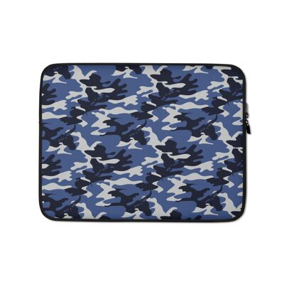 Blue Camo Laptop Sleeve in Camouflauge 13-in