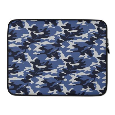 Blue Camo Laptop Sleeve in Camouflauge 15-in