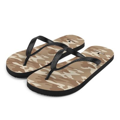 Flip Flops Womens Camouflage Pattern in Desert Camo