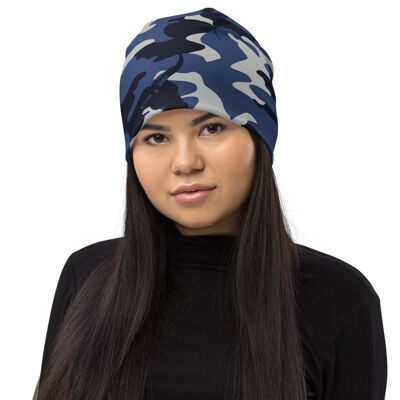 Blue Camo Beanie – Womens Camouflage Beanies Hat