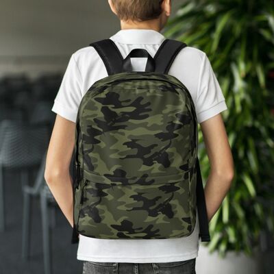 Green Camo Backpack in Army Camouflage