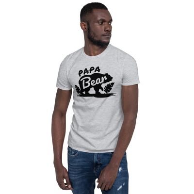 Papa Bear Short-Sleeve T-Shirt - sport-grey-2 2xl