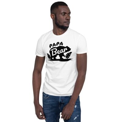 Papa Bear Short-Sleeve T-Shirt - white 2xl