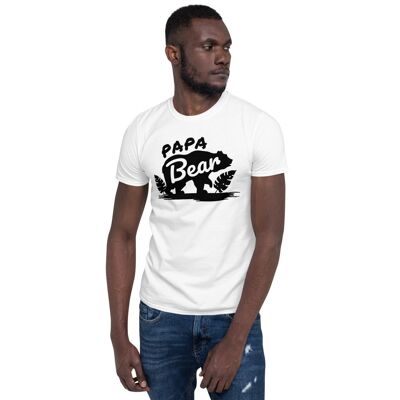 Papa Bear Short-Sleeve T-Shirt - white 3xl