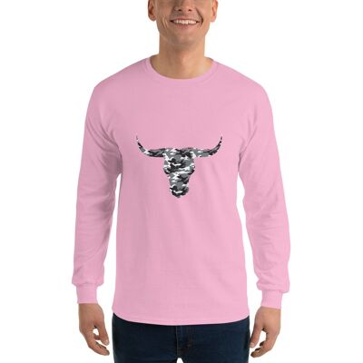 Men’s Long Sleeve Shirt - light-pink 3xl