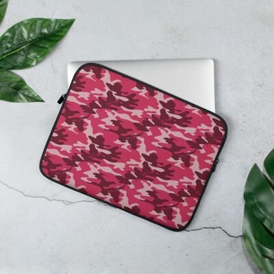 Red Camo Laptop Sleeve in Camouflage 13-in