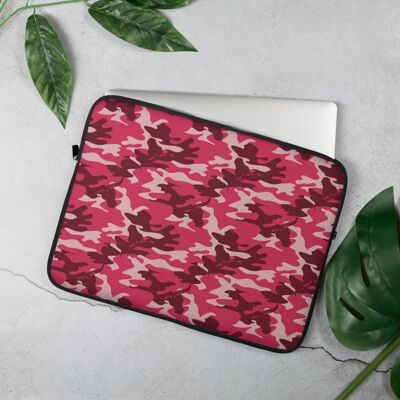 Red Camo Laptop Sleeve in Camouflage 15-in