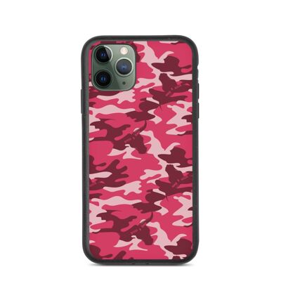Red IPhone Case – Eco Friendly Phone Cases – Camouflage Design Biodegradable iphone-11-pro
