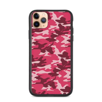 Red IPhone Case – Eco Friendly Phone Cases – Camouflage Design Biodegradable iphone-11-pro-max