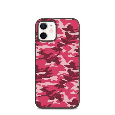 Red IPhone Case – Eco Friendly Phone Cases – Camouflage Design Biodegradable iphone-12