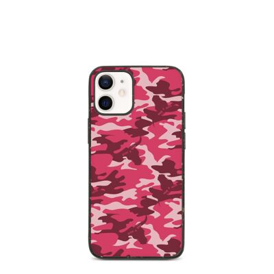 Red IPhone Case – Eco Friendly Phone Cases – Camouflage Design Biodegradable iphone-12-mini