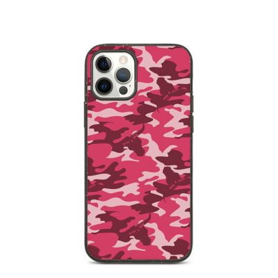 Red IPhone Case – Eco Friendly Phone Cases – Camouflage Design Biodegradable iphone-12-pro