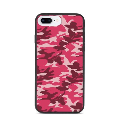 Red IPhone Case – Eco Friendly Phone Cases – Camouflage Design Biodegradable iphone-7-plus-8-plus