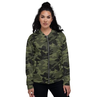 Mens Green Camouflage Bomber Jacket 2
