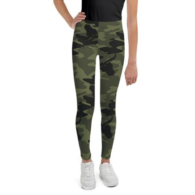 Girls Leggings in Camouflage Green (8 to 20 years) Camo by Stitch & Simon
